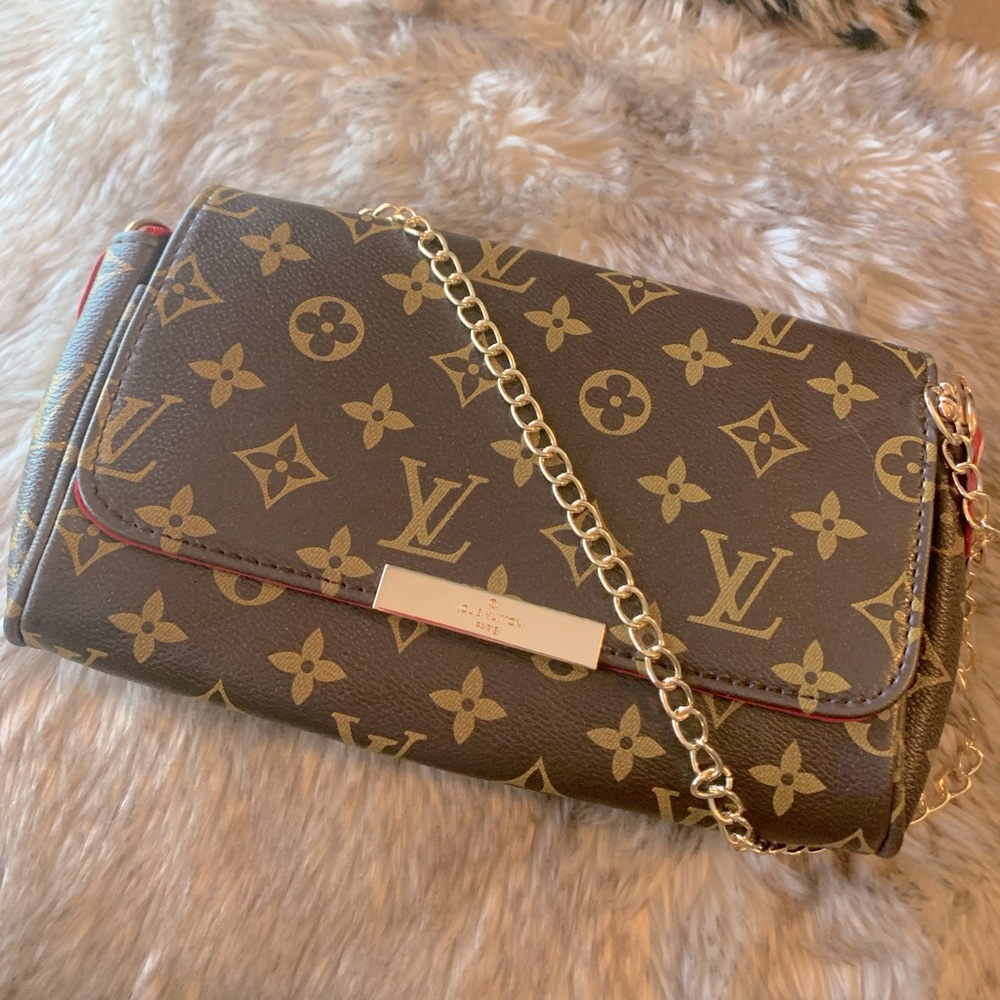 Luxury leather purse shoulder bag